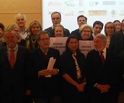 Representantes de la Asamblea de Asociaciones por la Vida en Madrid en enero 2023