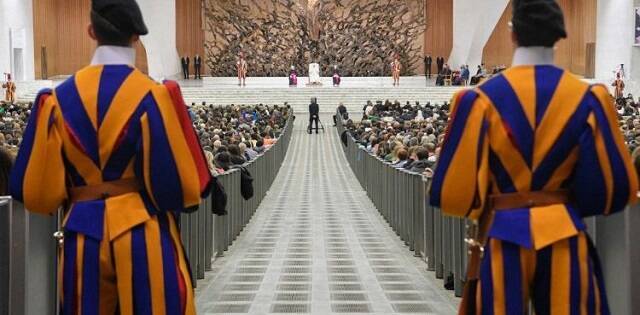 Un aspecto de la Sala Pablo VI en la audiencia del Papa Francisco del 25 de enero de 2023