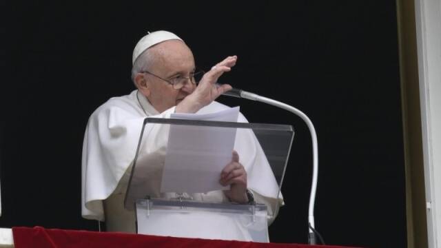 El Papa Francisco en el Ángelus de este 19 de febrero.