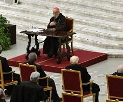 El cardenal Cantalamessa predica en la Cuaresma de 2023 a la Curia romana su primer sermón