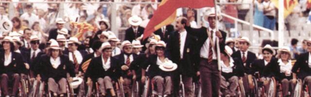 Desfile inaugural de los Juegos Paralímpicos de Barcelona 1992. 