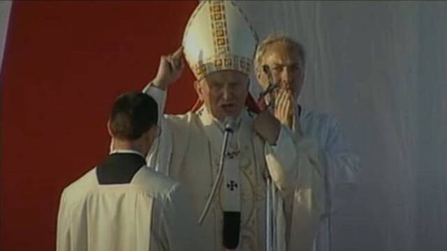 Juan Pablo II en Agrigento, 1993.