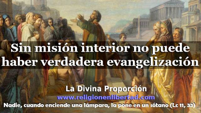 Sin misión interior no puede haber verdadera evangelización