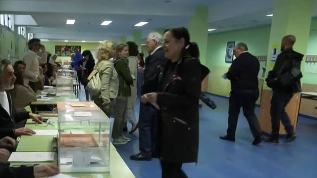 Colegio electoral español en unas elecciones.