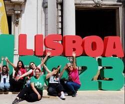 Jóvenes voluntarios en la organización de la JMJ de Lisboa 2023