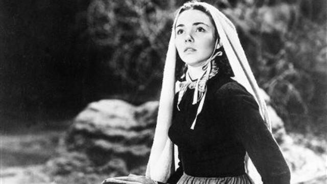 Jennifer Jones en 'La canción de Bernadette' (1943) de Henry King, película ganadora de cuatro Oscar (entre ellos, mejor actriz) y nominada a otros ocho.