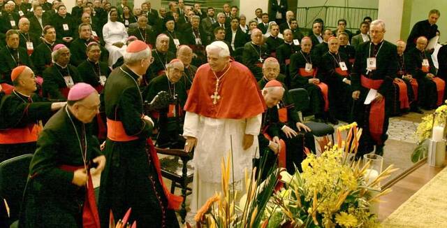Benedicto XVI en Aparecida en 2007.