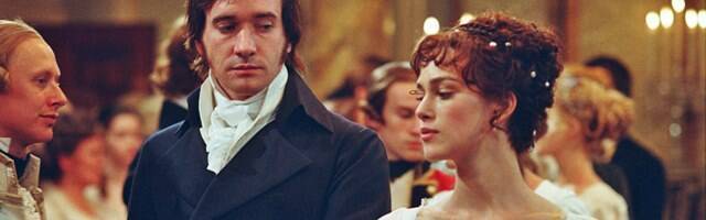 El señor Darcy (Matthew Macfadyen) y Elizabeth Bennet (Keira Knightley), dos de los personajes más celebrados de Jane Austen en la versión cinematográfica de 'Orgullo y prejuicio' dirigida por Joe Wright en 2005.