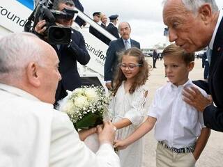 Así recibieron al Papa en Lisboa