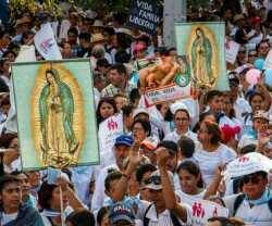 Manifestación del Frente Nacional por la Familia en México. 