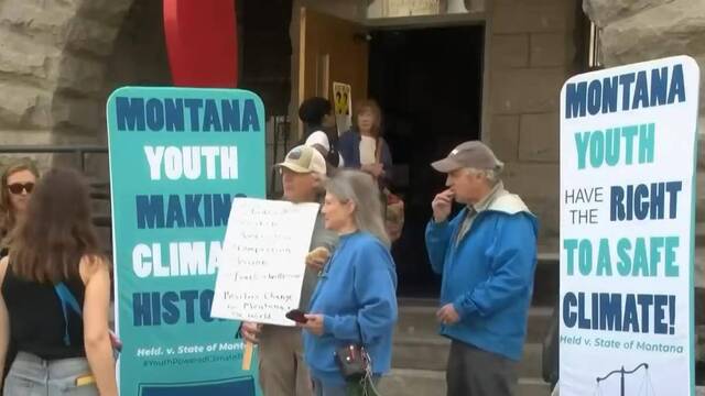 Tribunal de Montana en un juicio sobre derechos climáticos.