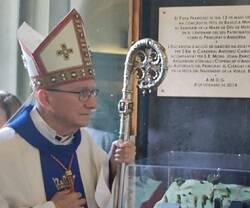 El cardenal Parolin en el santuario de Meritxell en Andorra