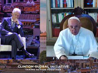 El Papa, con la agenda global de los Clinton