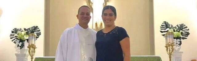 El diácono permanente Vicente Nieves y su esposa, ambos policías y volcados en la parroquia