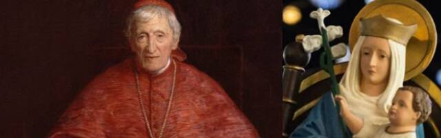 El cardenal Newman y la Virgen de Walsingham, muy venerada en Inglaterra