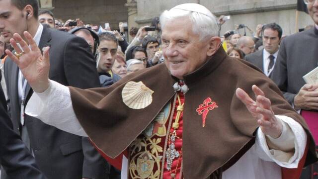 Benedicto XVI, peregrino en Santiago