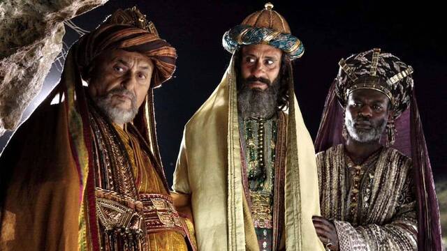 Los Reyes Magos, en una escena de la película 'Natividad' (2006) de Catherine Hardwicke.