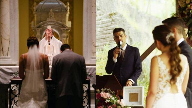 Un sacramento del matrimonio y una boda civil.