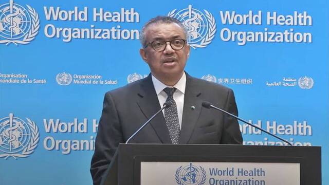 Tedros Adhanom, director general de la Organización Mundial de la Salud.