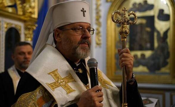 El líder de los católicos ucranianos de rito bizantino, Sviatoslav Shevchuk