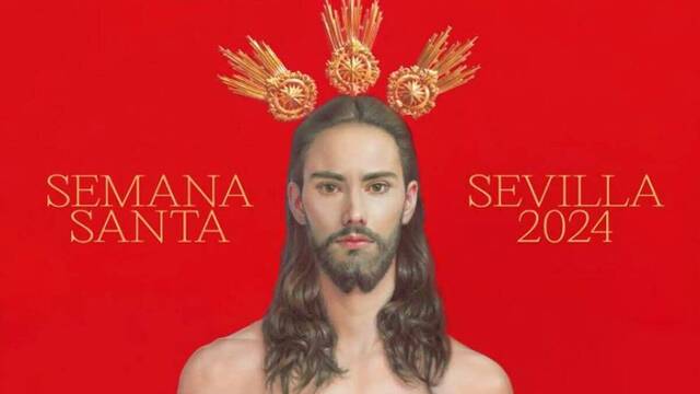 Cartel de la Semana Santa de Sevilla de 2024.