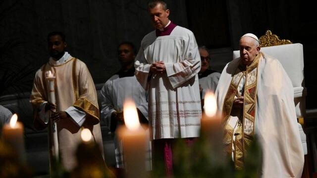 En la festividad de la Presentación del Señor tuvo lugar la tradicional ceremonia de las candelas. Foto: Vatican Media.