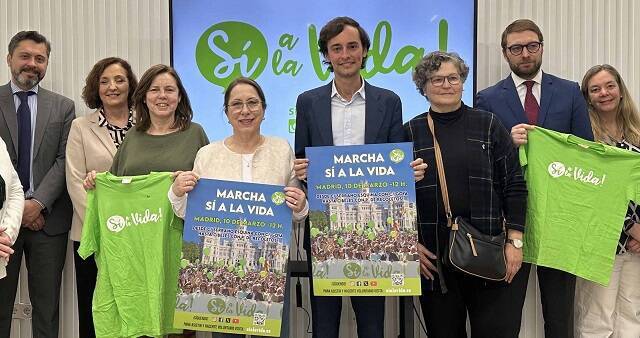 Representantes de las asociaciones provida convocan a la Marcha Sí a la Vida, que es el 10 de marzo de 2024 en Madrid