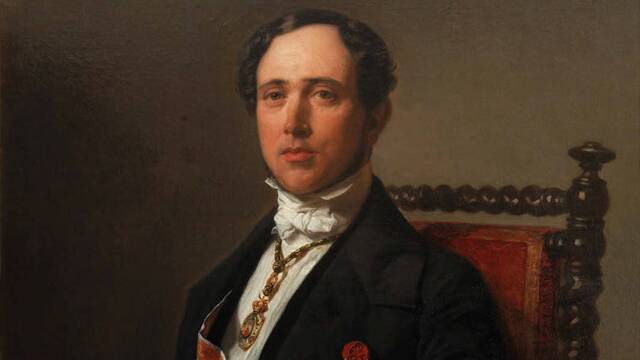 Juan Donoso Cortés, en retrato de Federico Madrazo.