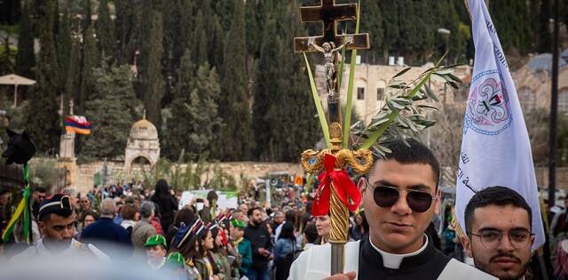 Procesión del Domingo de Ramos de 2024 en Jerusalén