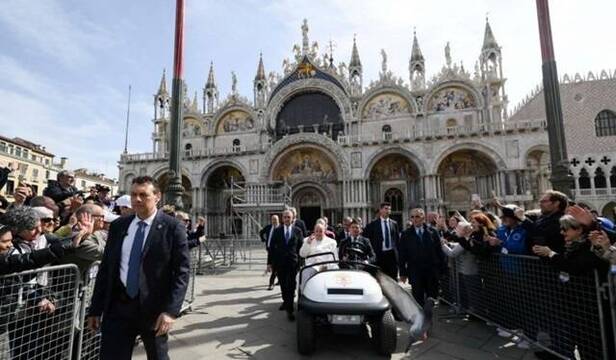 El Papa Francisco, en Venecia
