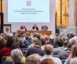 Escena de febrero de 2024 presentando Corriente Social Cristiana en Barcelona