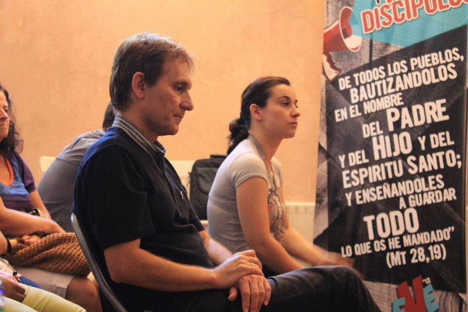 Josué Fonseca en un Encuentro de Nueva Evangelización en 2014