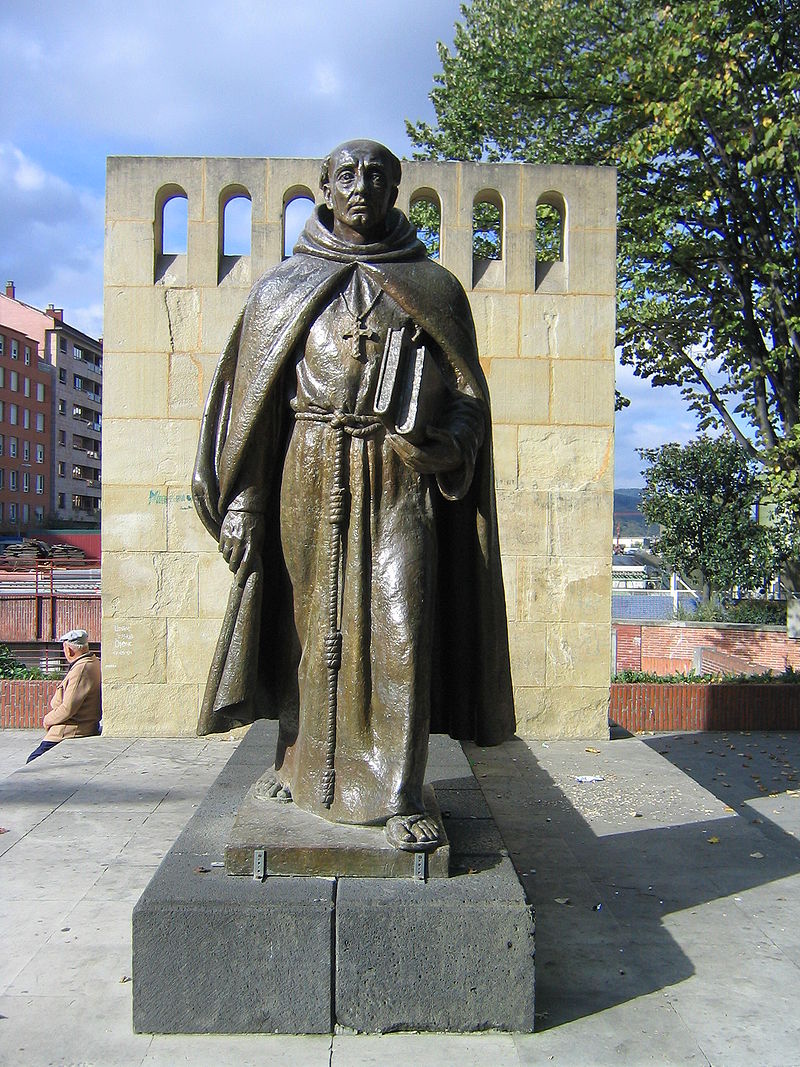 Monumento a Juan de Zumárraga en Ezkurdi, donado por el gobierno mexicano a Durango en 1949.