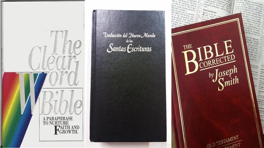 de madera Discriminación Lograr Tres sectas que tienen sus propias Biblias: Adventistas, Testigos y  Mormones - ReL