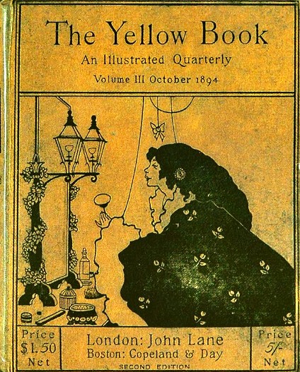 Cubierta de un número de The Yellow Book, 1894.