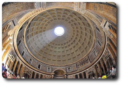 Interior cúpula del Panteón