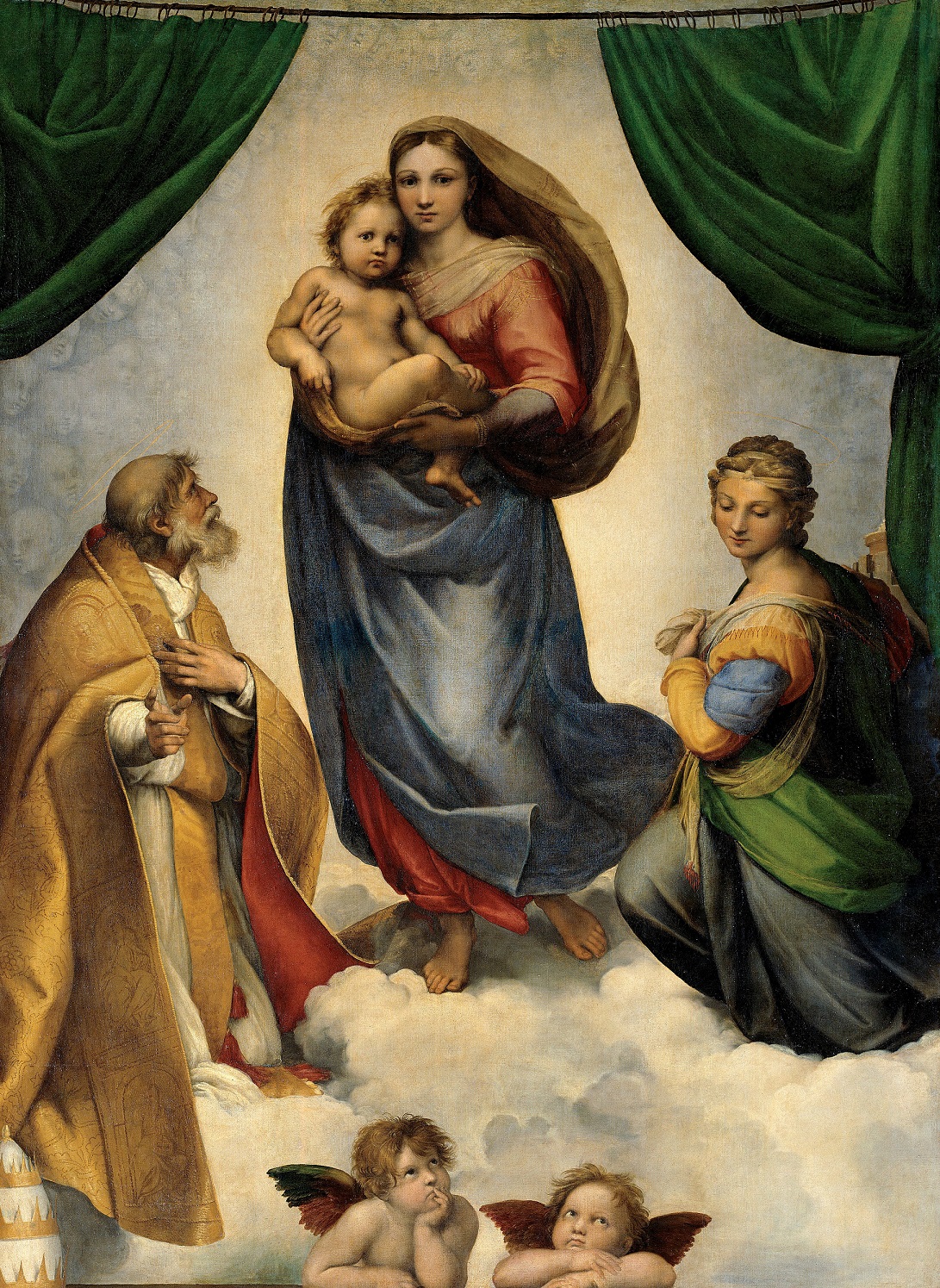 La Madonna Sixtina de Rafael Sanzio (1514)