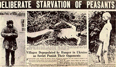 Un periódico de la época cuenta el Holodomor.